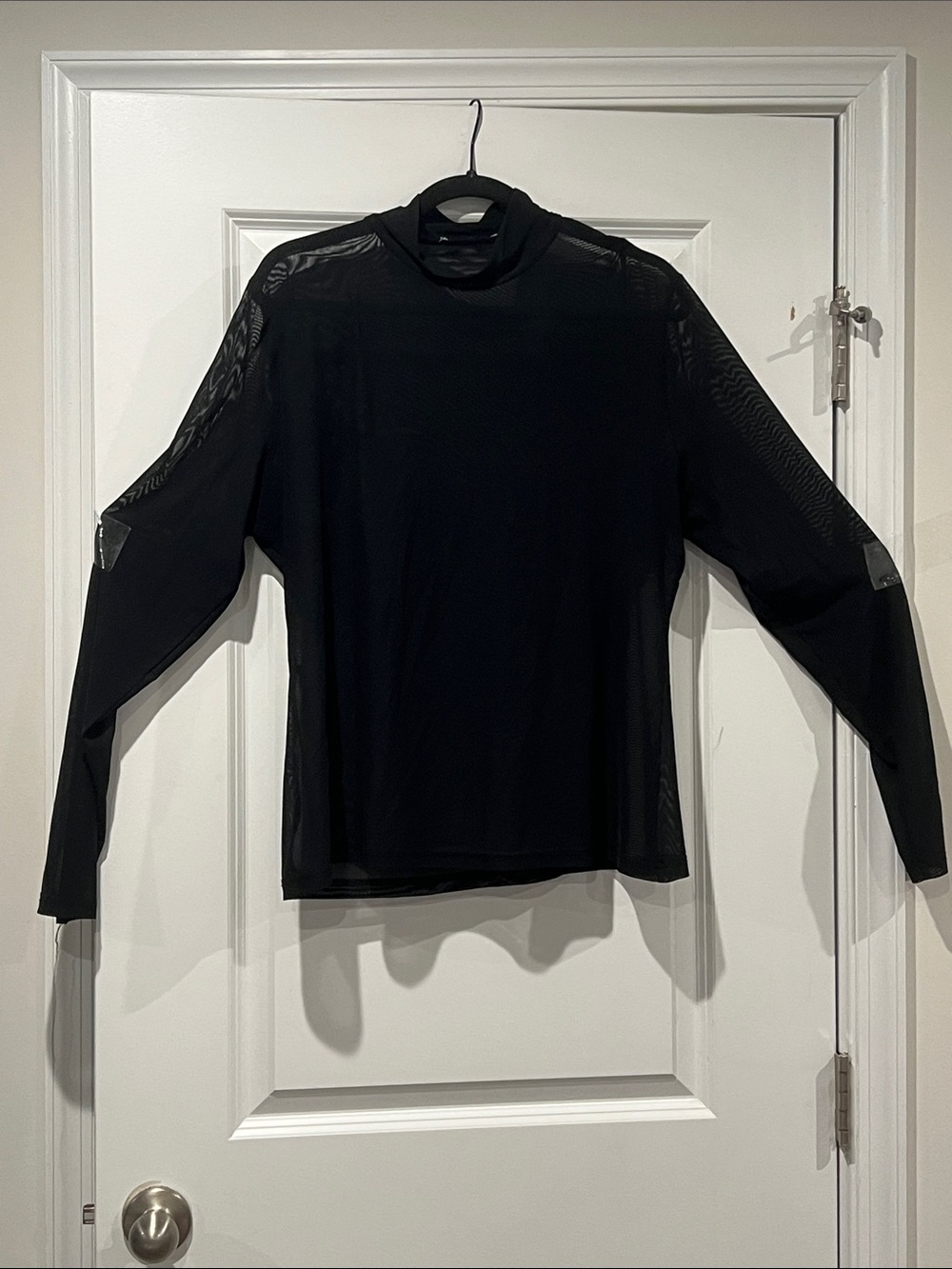 Black womens Men’s Lightweight Sheer Long-Sleeve Sweater